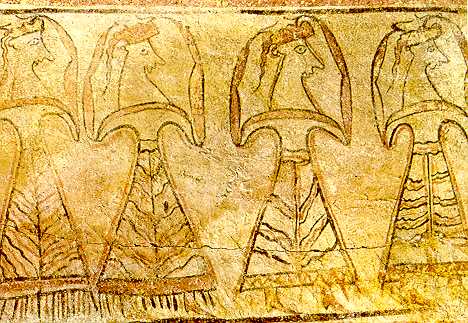 Drawing from a Tanagra Larnax