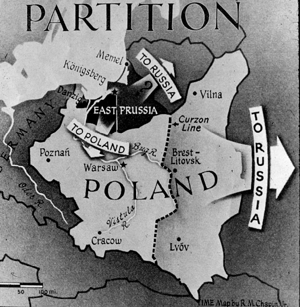 The partition of poland in 1945